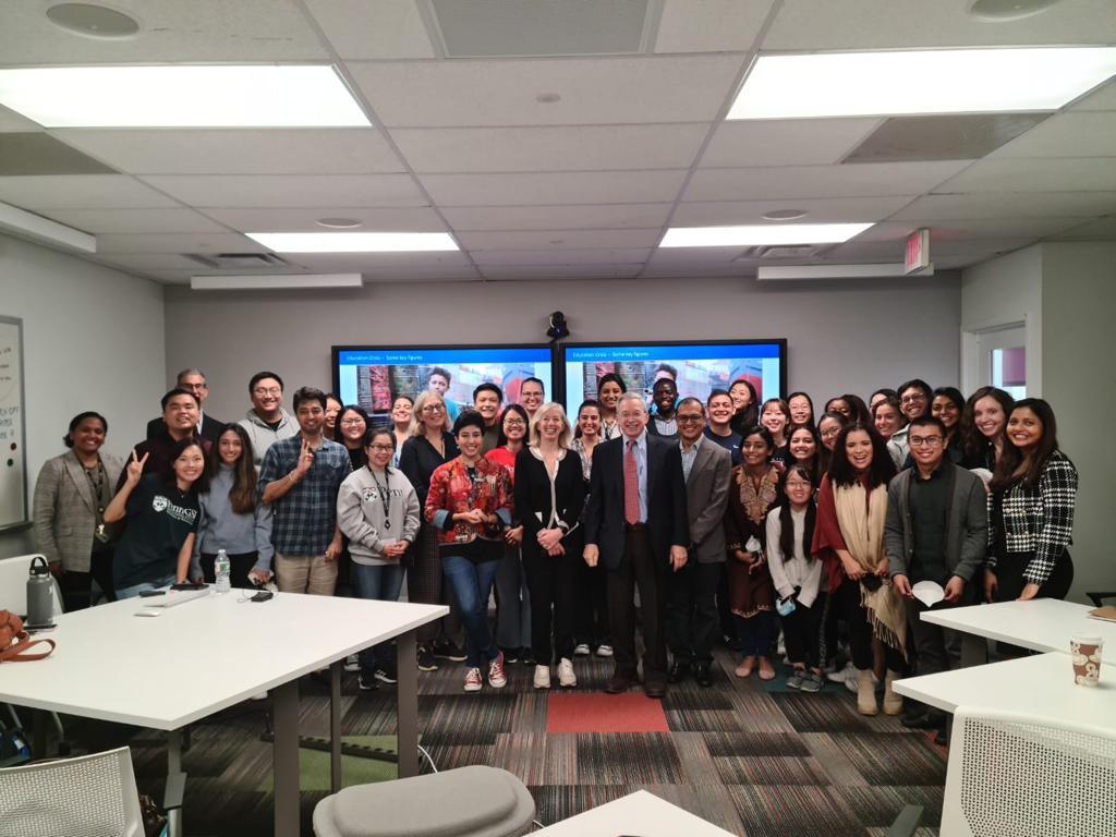 Farzana with her cohort and the