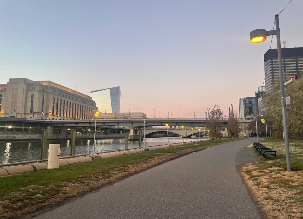Cherry's favourite jogging trail by the river